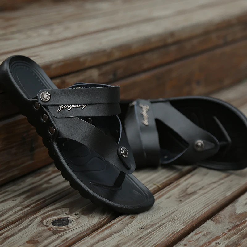 

Ete cuero herren masculina heren masculino for sandaux shoes homme de uomo couro slide beach rasteira verano мужские сандалии v