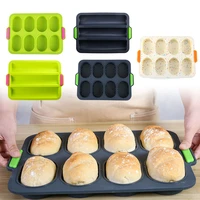silicone baking tray bakeware non stick mold styles for baking french bread breadstick bread roll bakery cake mold tools