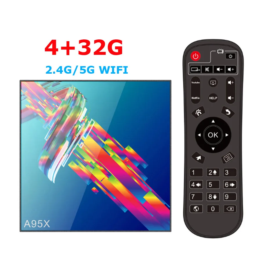A95X R3 телеприставка медиаплеер Android 9,0 ТВ приставка 2,4G 5G Wifi RK3318 четырехъядерный с Bluetooth PK X96MINI HK1MAX мини H96 гироскоп - Цвет: 4G32G
