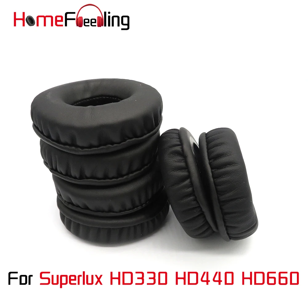 

Homefeeling Ear Pads For Superlux HD330 HD440 HD660 Earpads Round Universal Leahter Repalcement Parts Ear Cushions