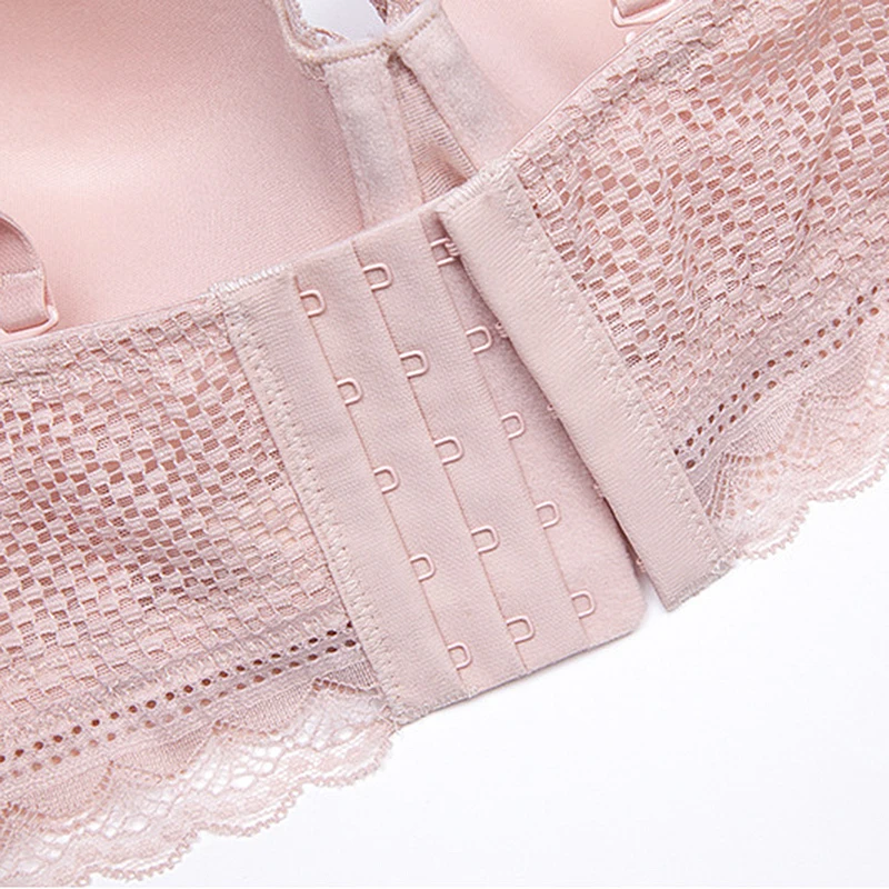 

Women Sexy Lace Bra Briefs Set Fashion Non-slip Invisible Lingerie Wirefree Bralette Underwear 1/2 Cup Push Up Brassiere