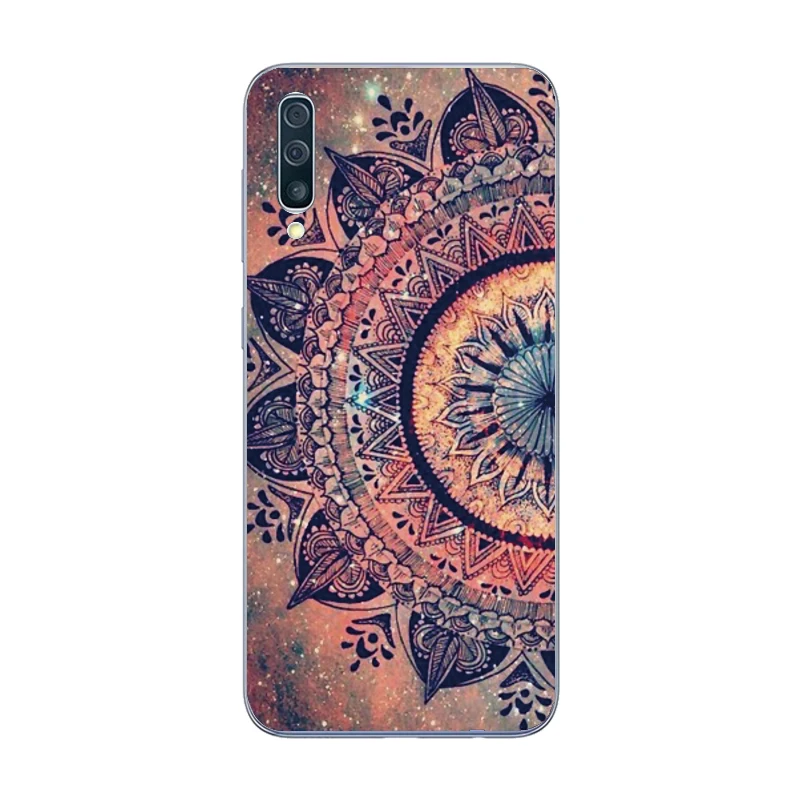 Case For Samsung Galaxy A10 A70 A50 A30 A40 A20 Phone Silicone Soft TPU Cover A50S Cute Flower cat Bumper | Мобильные телефоны и