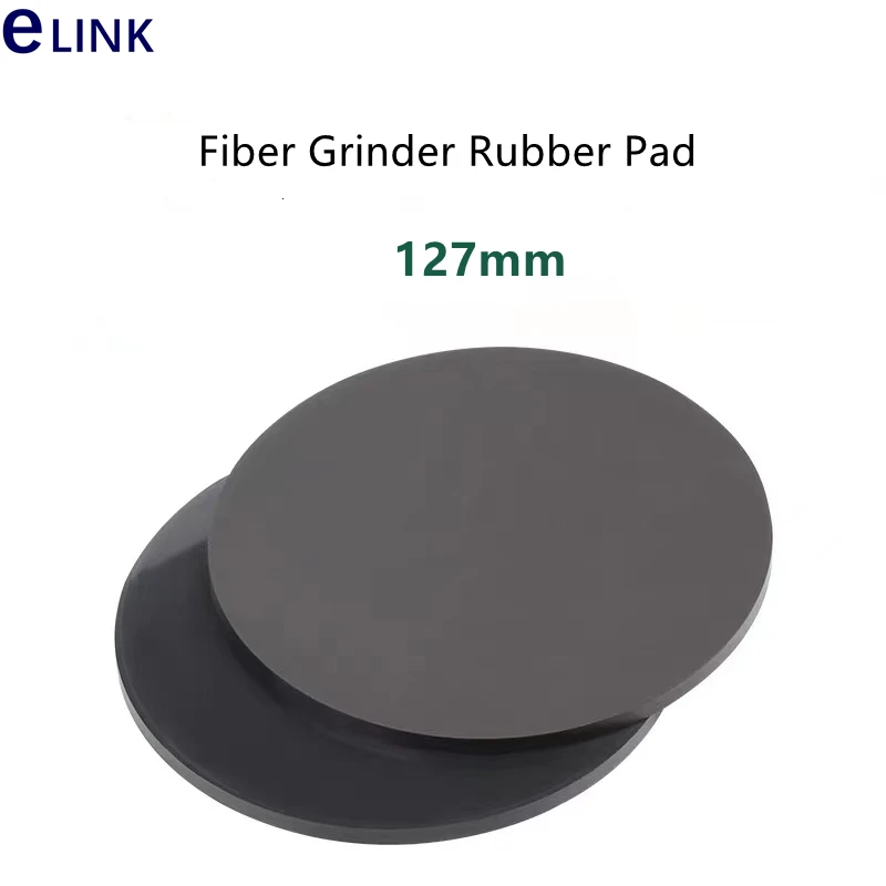 optical fiber grinder rubber pad 4 corners pressurized 127mm round polishing paper pad grinder manual plate glass free shipping
