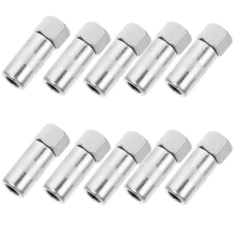 

10Pcs Durable 4 Jaw Type Grease Nipples High Hardness Grease Sprayer Coupler For Car Repairing Tools