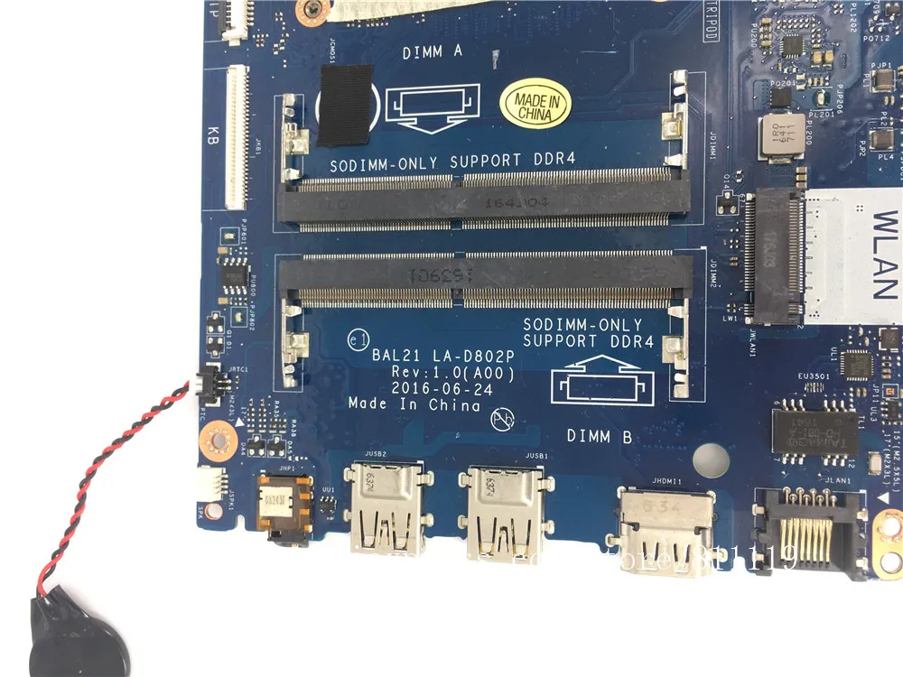 yourui High quality For motherboard Dell inspiron 5567 5767 BAL21 LA-D802P with i5-7200u CPU DDR4 Tested | Компьютеры и офис