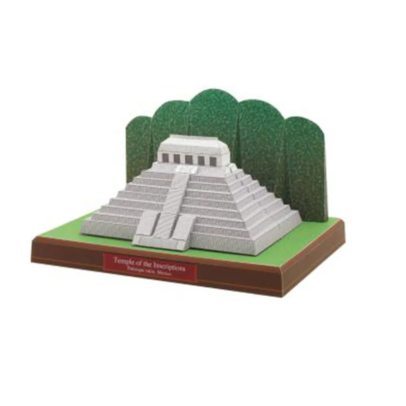 Мексиканская надпись храм 3D Строительная бумага модель всемирно известная