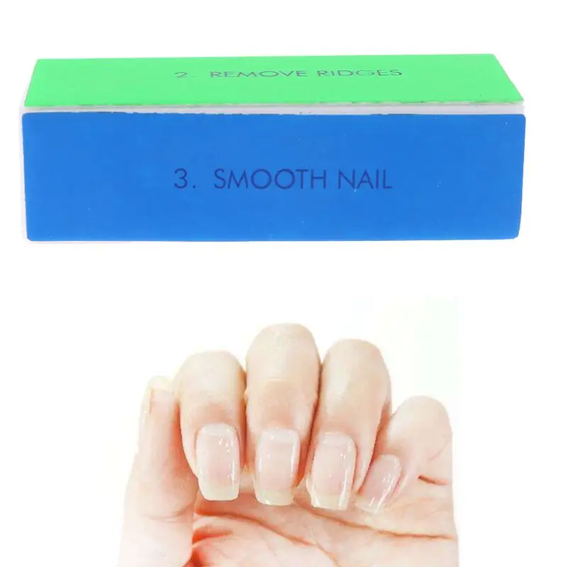 5 шт. модный маникюрный 4 сторонний Блестящий буфер для ногтей|Пилки ногтей и