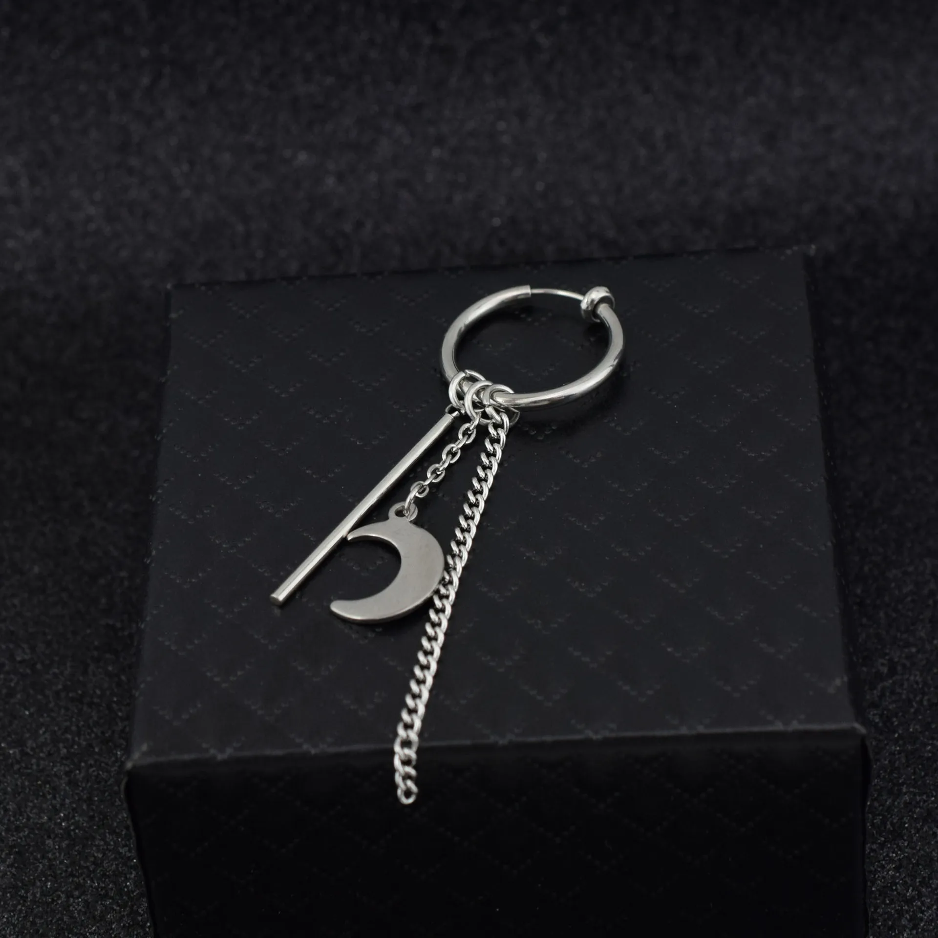 KPOP DNA корейская мода луна цепочка с кисточками 1 пара серебряный цвет кисточка JIMIN