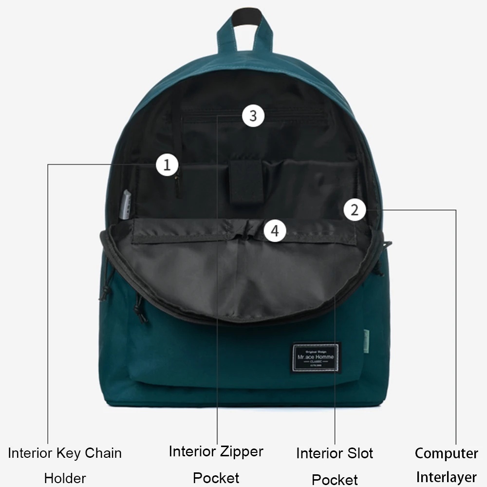 Рюкзак темно зеленого цвета для мужчин защитный материал женский рюкзак