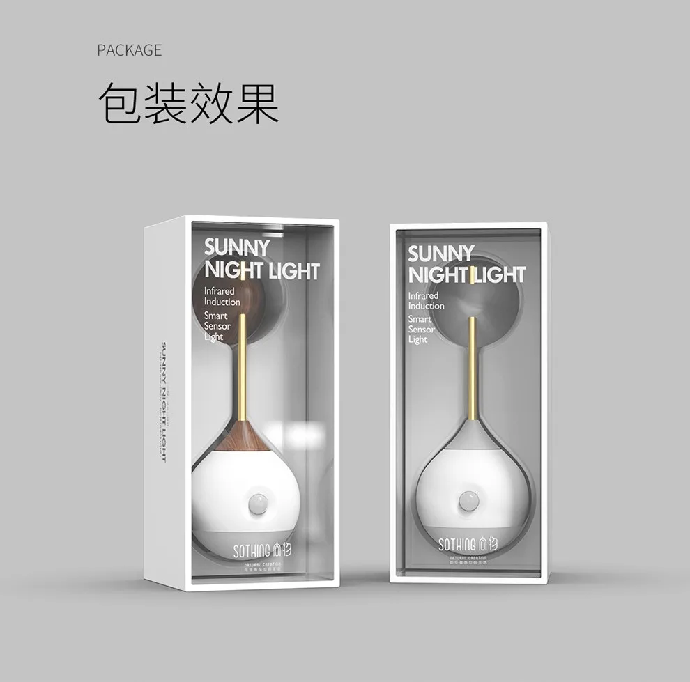Умный ночник Xiaomi Sothing портативный инфракрасный индукционный USB-зарядка съемный