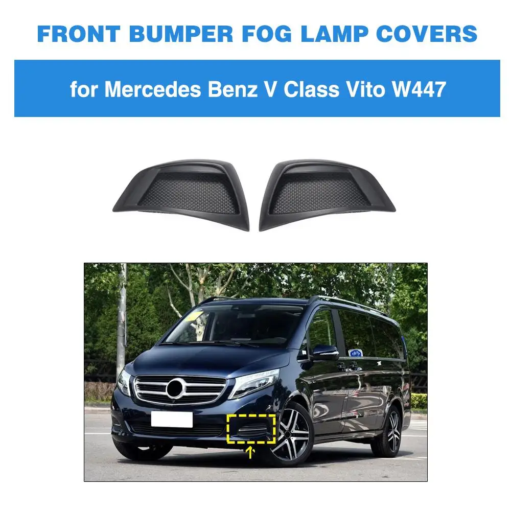 

Накладка на передний бампер автомобиля для Mercedes-Benz V Class W447 2015-2019, углеродное волокно