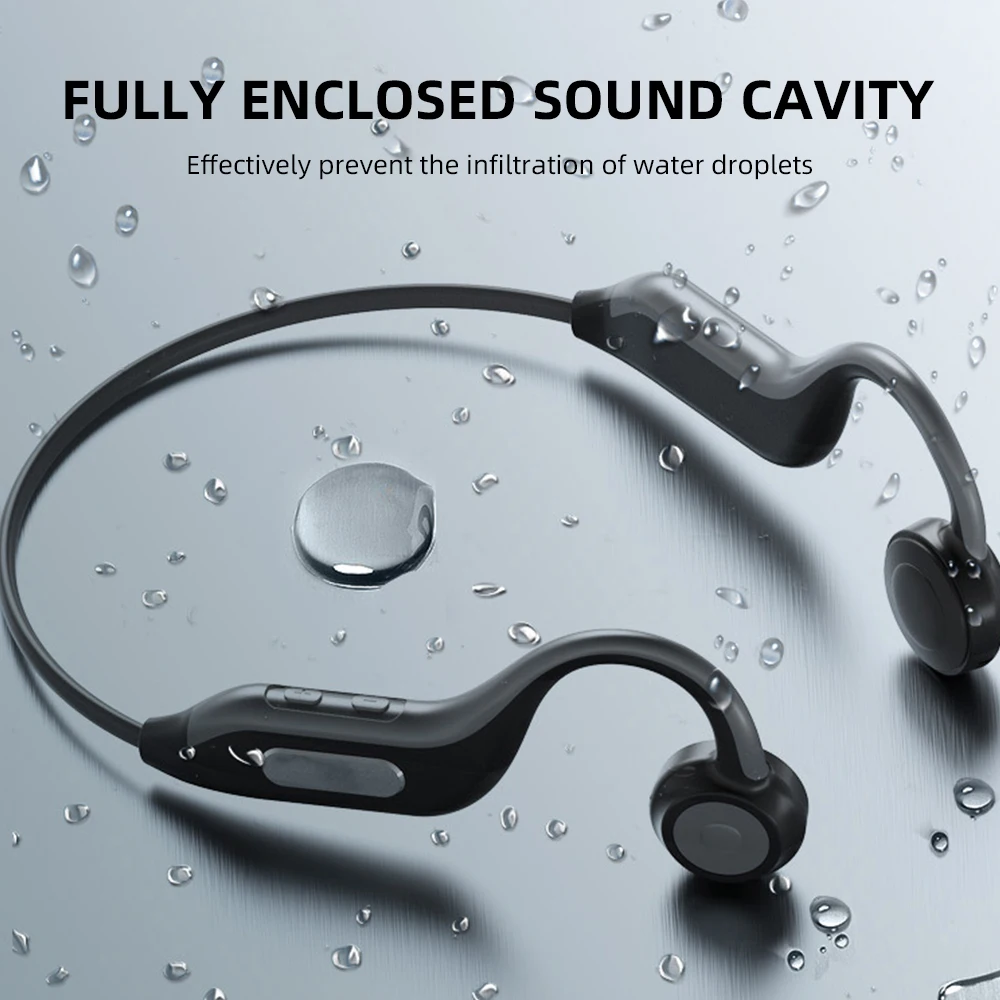 Наушники FDBRO Bluetooth 5 0 новейшая Гарнитура костной проводимости встроенная карта