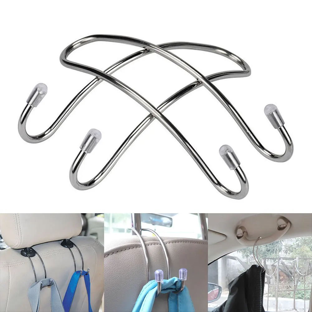 2 шт. держатель для сумки подголовник из нержавеющей стали клипсы хранения
