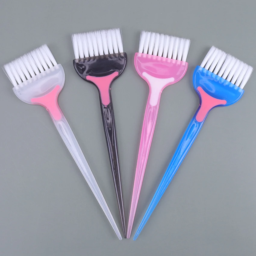 1PC Professional PP Handle Natural Hair Brushes Resin Fluffy Comb Barber Dye Brush Fashion Hairstyle Design Tool |