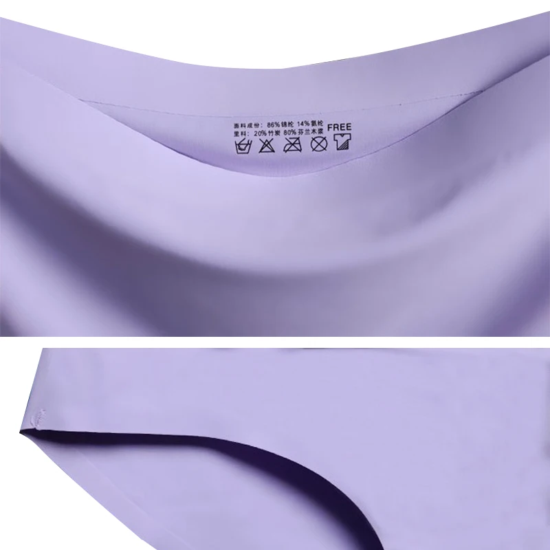 

CXZD New Women Silk Sexy Briefs Nylon Ultra-thin Solid Soft Lingerie Female Underwear Ice Silk Briefs Seamless Panties