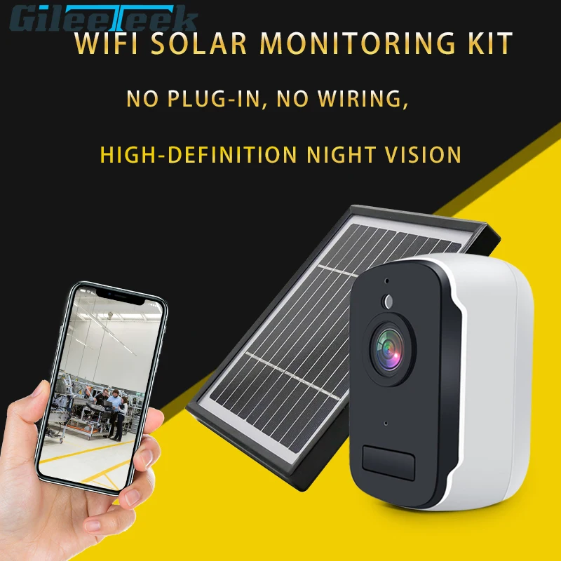 

A6 WIFI Solar Camera 3.5W Solar Panel HD Quality Low Power IP66 Waterproof Support Full Duplex Intercom WIFI Solar Monitoring