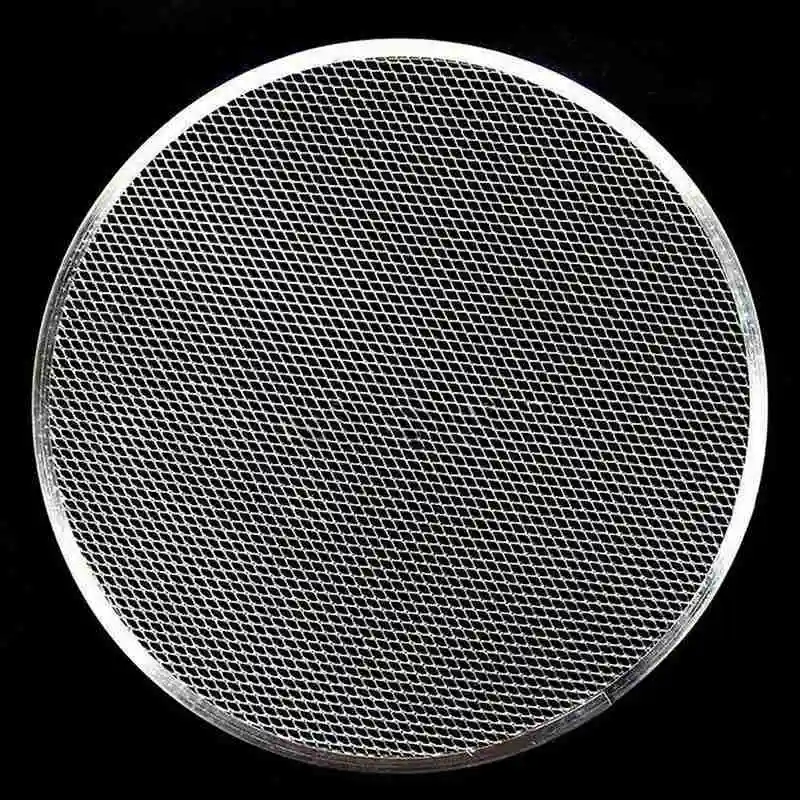 

Aluminum Thickened Pizza Mesh Pan Baking Pizza Sieve Tray Pancake Seamlessly Screen Kitchen Bakeware Tools