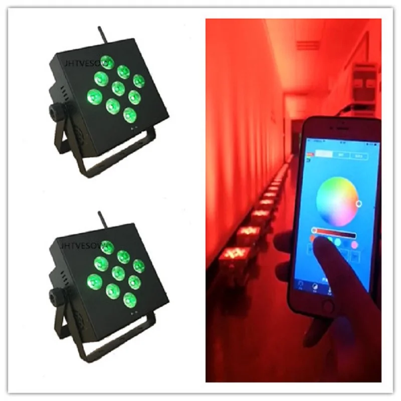 2 шт. led par Светильник на батарейках dmx может светильник dj беспроводный Крытый