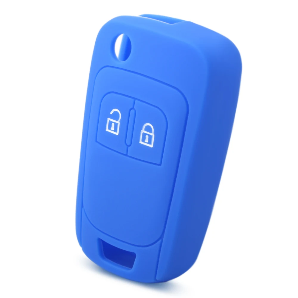 2 кнопки силиконовый Автомобильный Брелок дистанционного управления с ключом