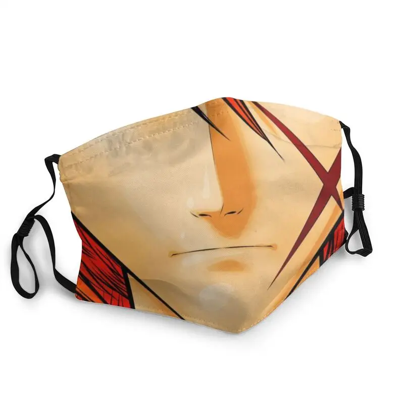 

Rurouni Kenshin Battousai Scar Washable Mouth Face Mask Men Samurai X Anime Mask Anti Dust Haze Protection Respirator Muffle