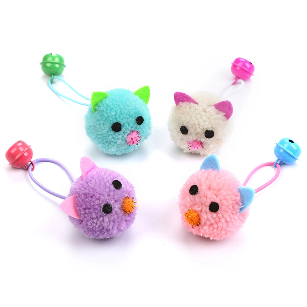 Милые игрушки для кошек плюшевая Меховая игрушка подвижная мышь животное