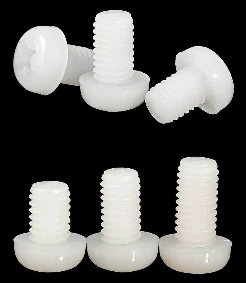 

40pcs M2 M2.5 M3 nylon round head screws cross round head plastic bolt