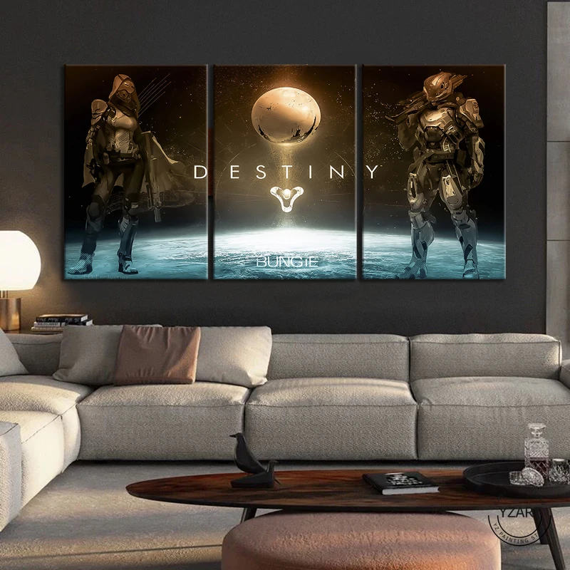 

3 шт. Bungie судьба 2 картина холст Картины видеоигры Арт Декор стены Картины-без рамки