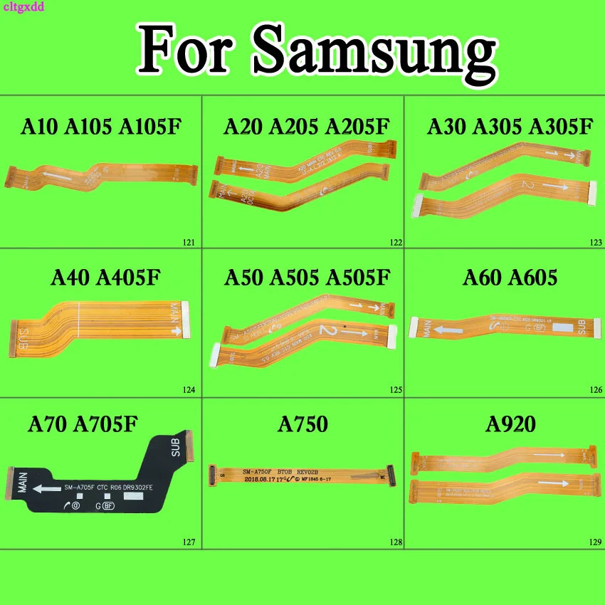 Для Samsung Galaxy A10 A20 A30 A305F A50 A40 A405 A60 A60S A705F материнская плата разъем ЖК дисплей USB