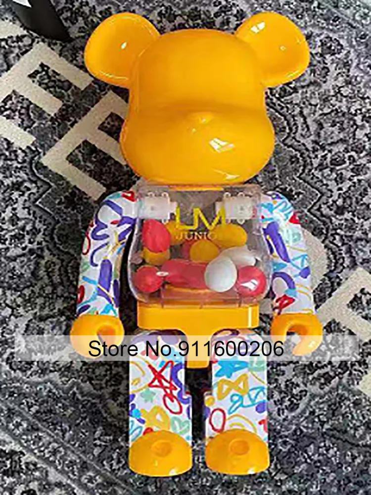

Bearbricklys 28cm 400% Bear&bricklys Toy Blocks Bear Toy Action Toy Figures Garage Kits Dolls Kids Toys
