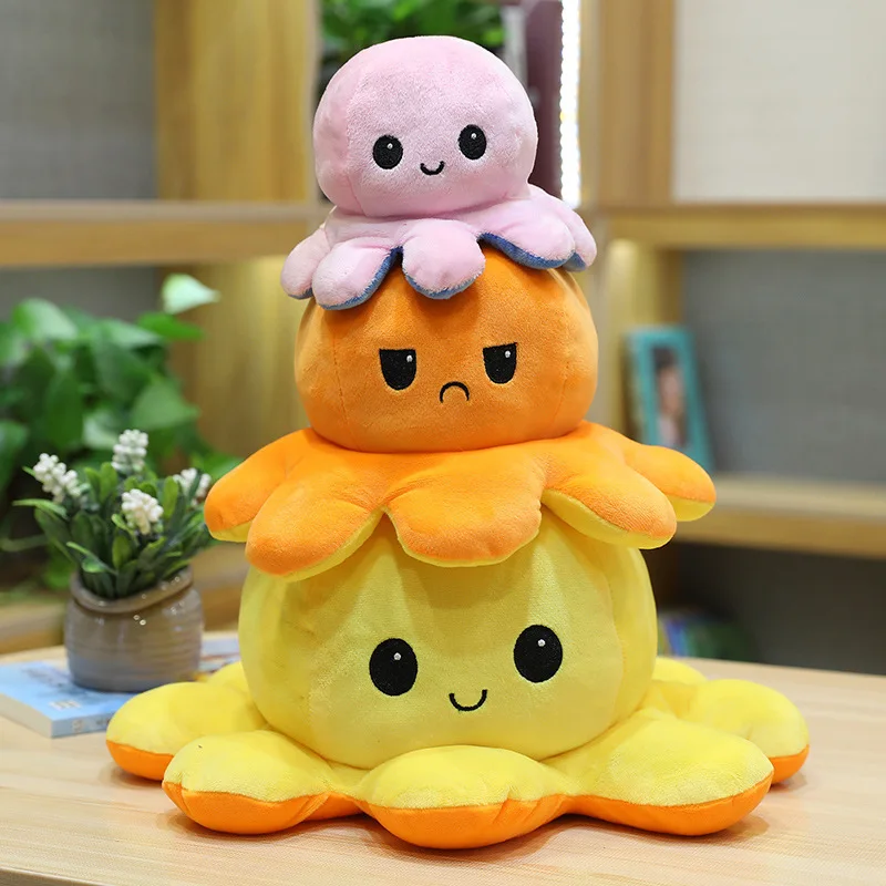 

Многоцветные двухсторонние игрушки для удовольствия Pulpito Рождественская игрушка Octopus U 2021 многофункциональная Рождественская имитация ...