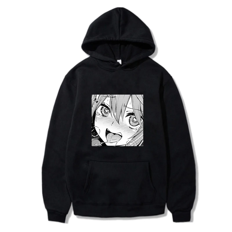 

Loose Pullover Hoodie Interesting Hentai Graphic Print Clothes Swearshirts Casual Clothes for Teenagers