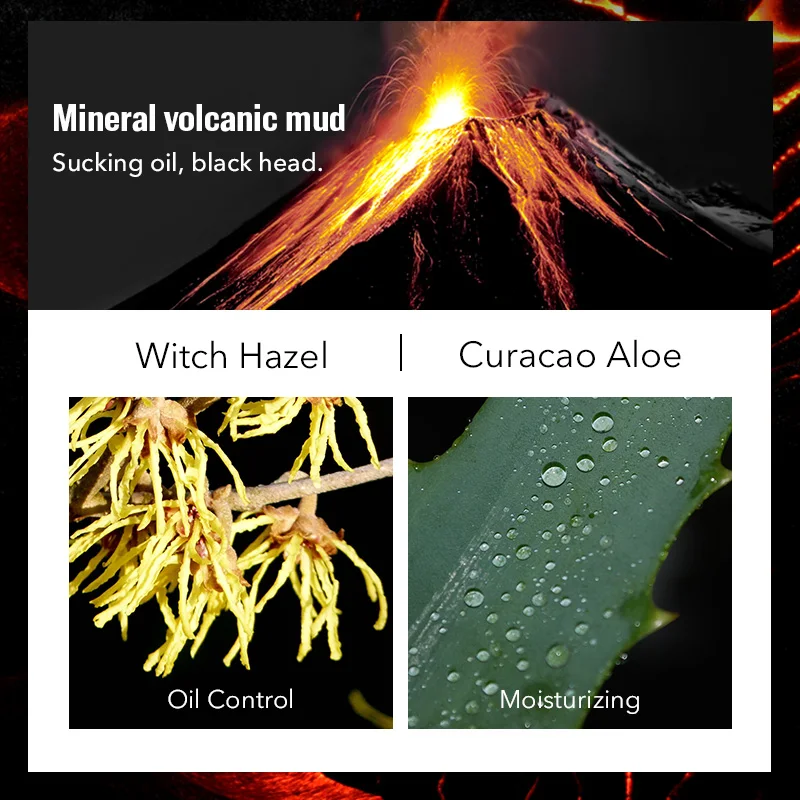 Для мужчин коды 150 мл откачивания вулканической грязи очищающее средство для