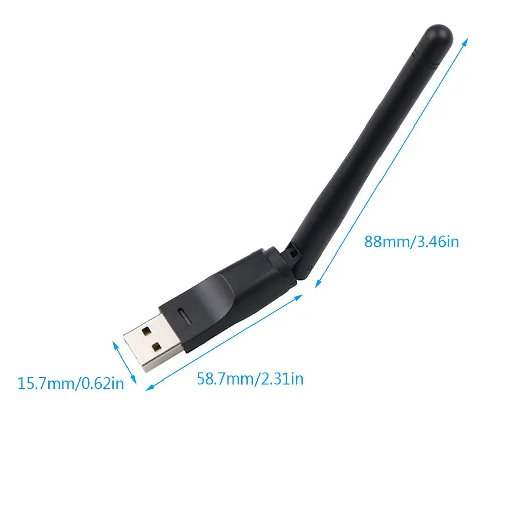 

Usb Wifi Antenna Mtk7601 Wireless Network Card Usb 2.0 150mbps 802.11b/g/n Lan Adapter With Rotatable Antenna