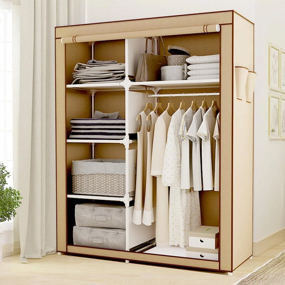 

Portable wardrobe, coat ra, double row ra.