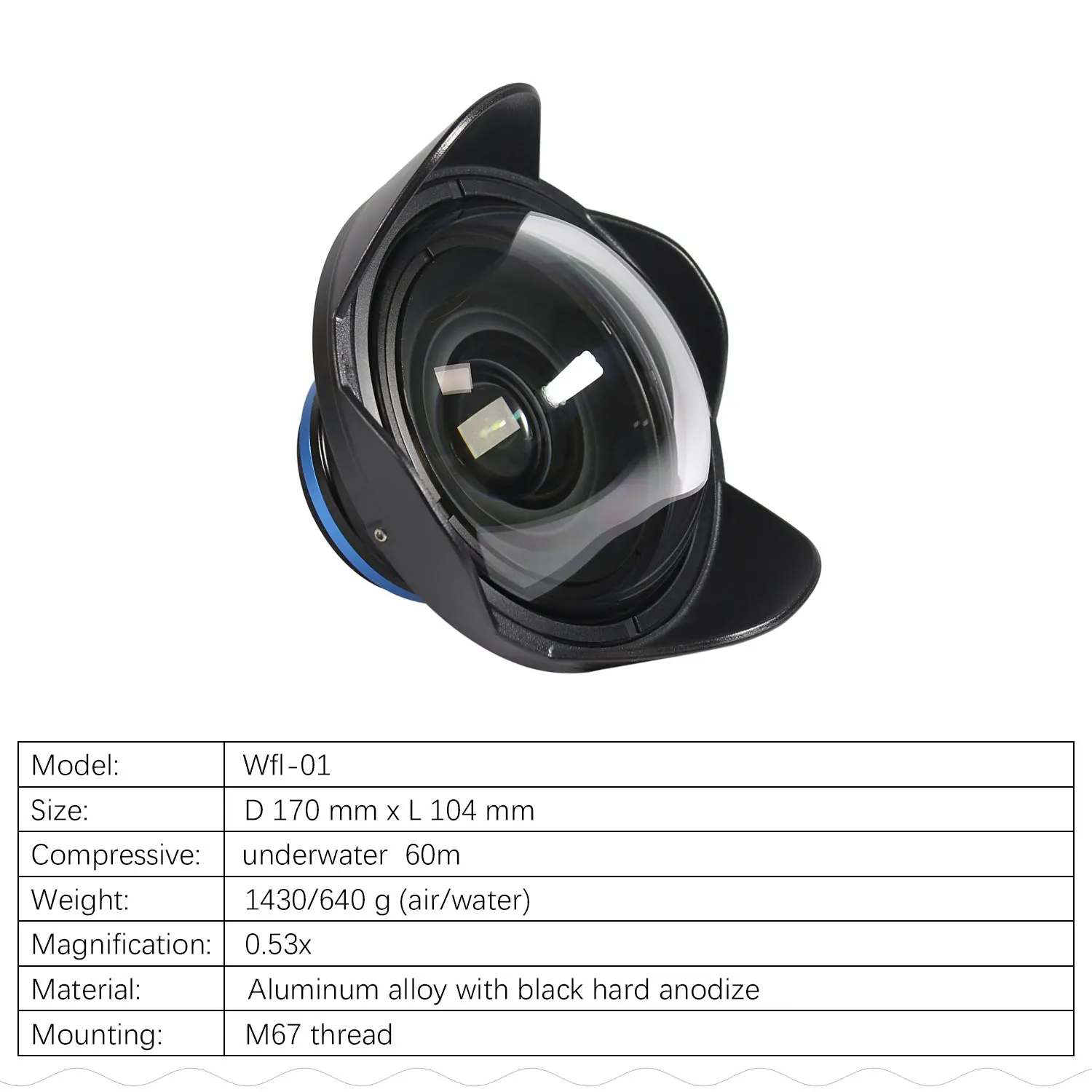 Weefine Wfl01 Fisheye Wide Angle Conversion Wet Lens M67 24mm Thread For Sony Rx 100 Canon G7x Camera Housing Case Underwater |