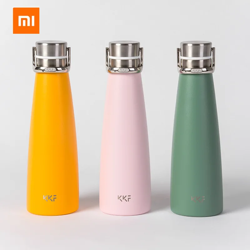 Xiaomi KKF Вакуумная бутылка с изоляцией 24h термосы из нержавеющей стали термос-колба для путешествий и спорта умный вакуумный термос-бутылка для воды