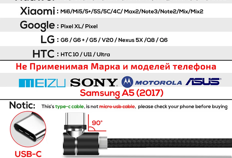 TOPK 1 м 90 градусов Магнитный кабель, нейлоновый светодиодный Micro USB кабель и usb type-C USB C кабель для iPhone samsung huawei Xiaomi htc sony