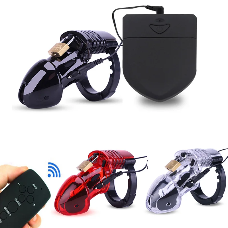 Электрошоковая клетка для пениса Беспроводное дистанционное управление хостом