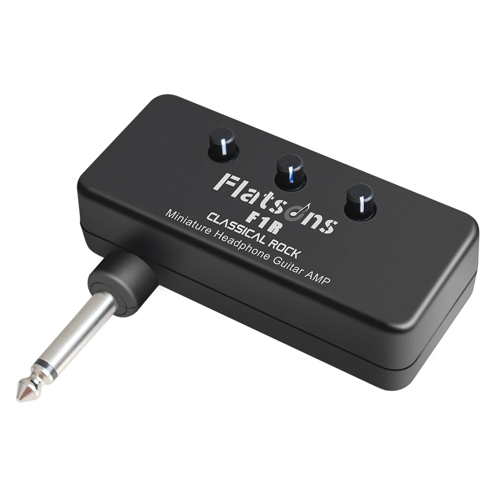 

Flatsons F1R Mini Headphone Guitar Amplifier with 3.5mm Headphone Jack AUX Input Plug-and-Play electric guitar acceccories