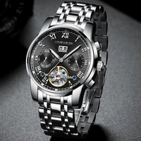 belushi men automatic watches luxury business mechanical tourbillon watch men luminous waterproof wristwatch relogio masculino