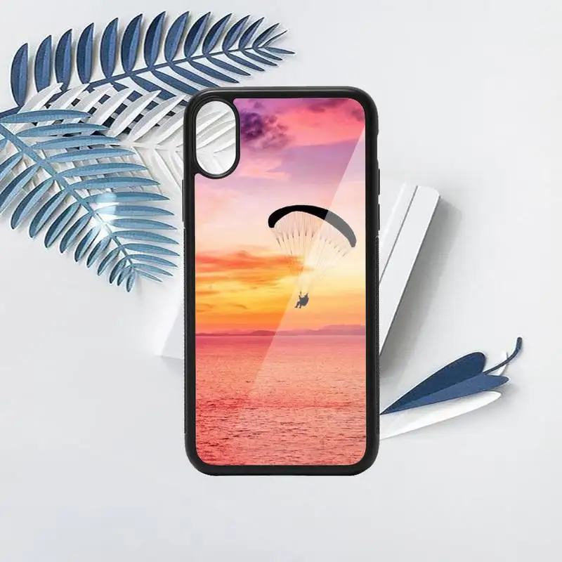 

landscape Sports Paragliders Phone Case PC for iPhone 11 12 pro XS MAX 8 7 6 6S Plus X 5S SE 2020 XR