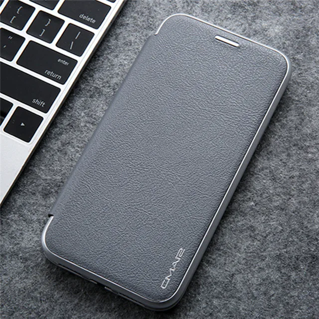 Grey Роскошный кожаный флип-чехол Hawei P30pro P20pro кошелек Coque для huawei P20 P30 Pro Lite прочный слот для магнитных карт подставка обложка книга - Color: Grey