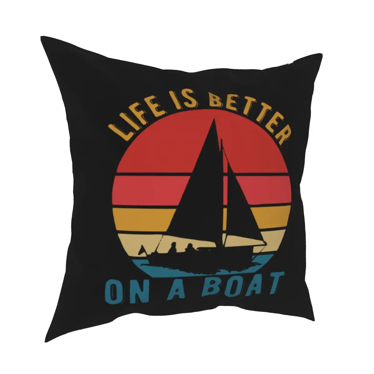 

Чехол Life Is Better On A Boat Сейлор, наволочка для подушки, чехол для подушки с якорем, рейсом, наволочка для парусной подушки, чехол для дома 18 дюймов