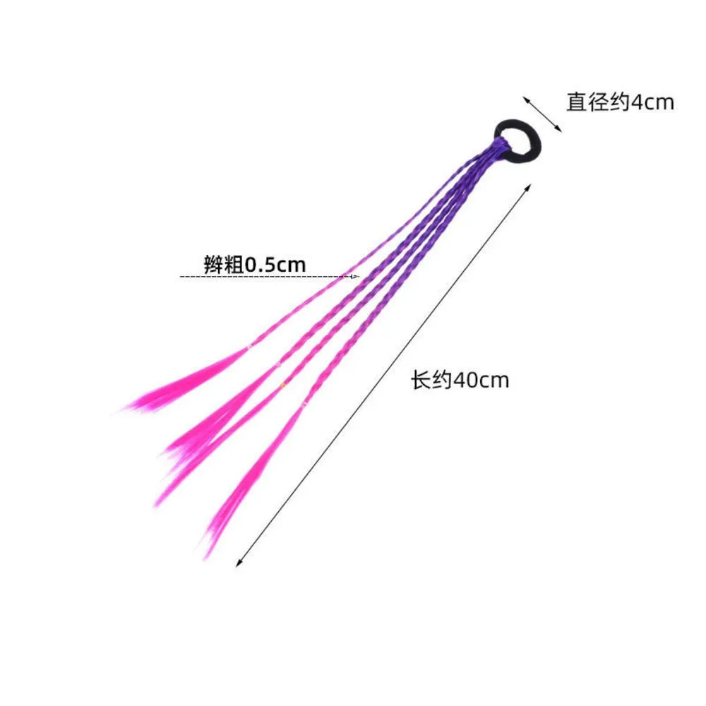 

Colorful Gradient Headband Girls Twist Braid Rope Simple Rubber Band Hair Accessories Kids Wig Rope Hair Braider Tools Headwear