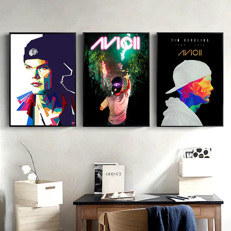 Плакат Avicii DJ МУЗЫКА певица звезда Легенда плакаты и принты на холсте живопись