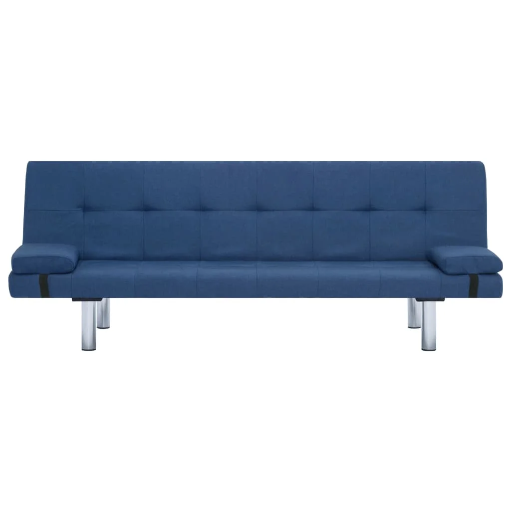 VidaXL Sova cama con dos almohadas de POLIESTER azul |