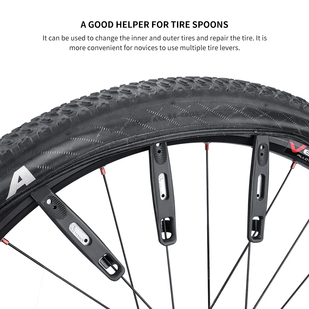 

3pcs Bicycle Tire Lever Durable Multifunctional Tire Pry Bar MTB Bike Wheel Repairing Tool Tire Opener Remover Bicycle Tool