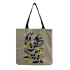 Китайская ласточка, Женская сумочка, Женская вместительная сумка с принтом птиц, Женская Экологически чистая сумка через плечо, сумка для покупок с индивидуальным рисунком