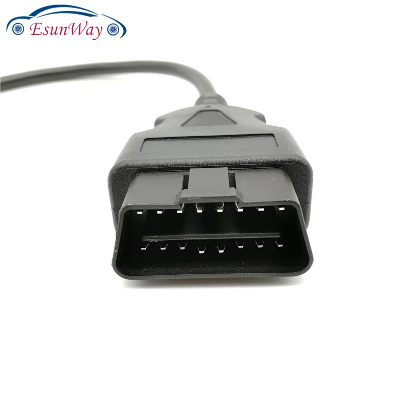 5 шт./лот! 16-контактный Штекерный разъем OBD2 для открытия кабеля OBD OBDII OBD-ii ODB2