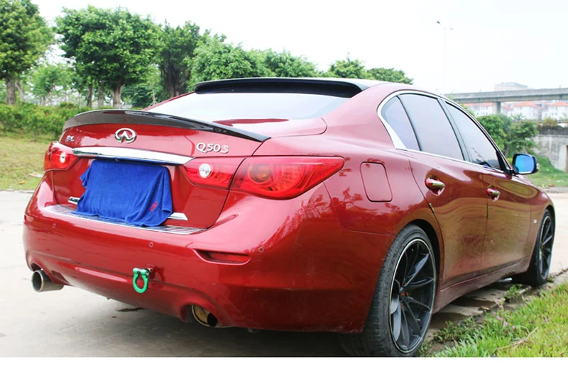 For Infiniti Q50 Q50S Spoiler 2014 2015 2016 2017 Car Tail Wing Decoration High Quality Carbon Fiber Rear Trunk Roof | Автомобили и